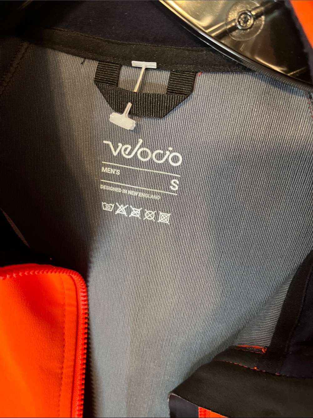 Men's Vibrant Orange Performance Softshell Jacket - Picture 5 of 8